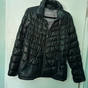 Kenneth Cole Black Puffer Jacket